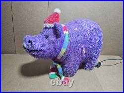 Wondershop By Target Lit Tinsel Hippo Outdoor Christmas Yard Decoration