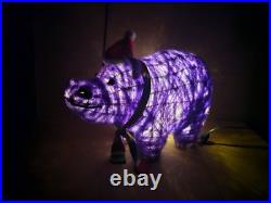 Wondershop By Target Lit Tinsel Hippo Outdoor Christmas Yard Decoration