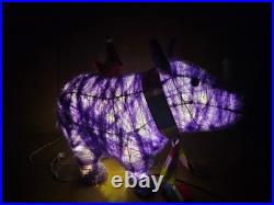 Wondershop By Target Lit Tinsel Rhino Outdoor Christmas Yard Decoration