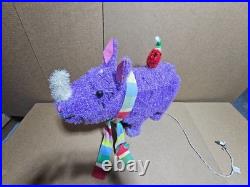Wondershop By Target Lit Tinsel Rhino Outdoor Christmas Yard Decoration