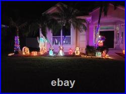 Wondershop By Target Lit Tinsel Rhino Outdoor Christmas Yard Decoration