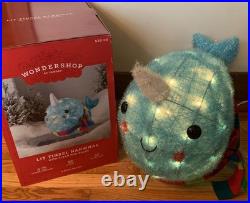 Wondershop Target Lit Tinsel Narwhal Outdoor Christmas Yard Decoration 16 Box