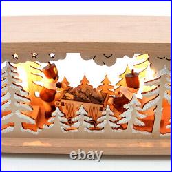 Wood Schwibbogen Bank Miner Mining Christmas Erzgebirge Decorative Figures