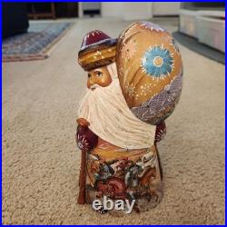 Wooden Carved Santa Saint Nicholas Holiday Christmas Sculpture 10