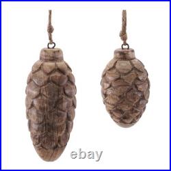 Wooden Pine Cone Christmas Ornament (Set of 24) Melrose 97632