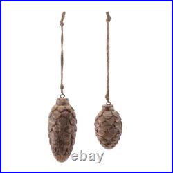 Wooden Pine Cone Christmas Ornament (Set of 24) Melrose 97632
