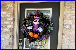 XL Minnie Mouse Witch Halloween Front Door Deco Mesh Wreath Decor Decoration XL Minnie Mouse Witch Halloween Front Door Deco Mesh Wreath Decor Decoration