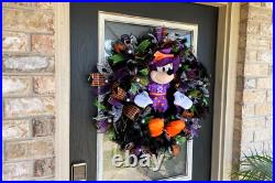 XL Minnie Mouse Witch Halloween Front Door Deco Mesh Wreath Decor Decoration
