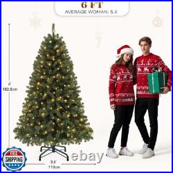 YITAHOME Pre-Lit Green Artificial Hinged Christmas Tree with Remote Control YITAHOME Pre-Lit Green Artificial Hinged Christmas Tree with Remote Control