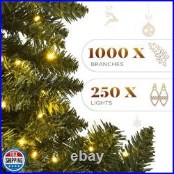 YITAHOME Pre-Lit Green Artificial Hinged Christmas Tree with Remote Control YITAHOME Pre-Lit Green Artificial Hinged Christmas Tree with Remote Control