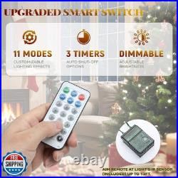 YITAHOME Pre-Lit Green Artificial Hinged Christmas Tree with Remote Control YITAHOME Pre-Lit Green Artificial Hinged Christmas Tree with Remote Control