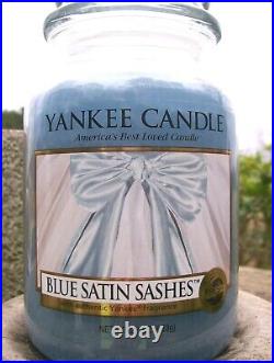Yankee Candle BLUE SATIN SASHES My Favorite Things LARGE 22oz. RARE NEW Yankee Candle BLUE SATIN SASHES My Favorite Things LARGE 22oz. RARE NEW