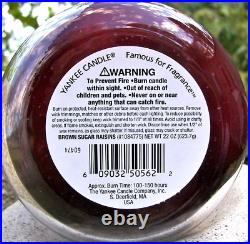 Yankee Candle BROWN SUGAR & RAISINS Large 22 oz. WHITE LABEL RARE NEW
