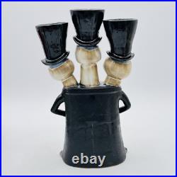Yankee Candle Boney Bunch Triple Head Skeleton Halloween Votive Candle Holder