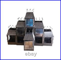 Yankee Candle Haunted House Tea Light Metal Mansion Manor Black Halloween 2007 Yankee Candle Haunted House Tea Light Metal Mansion Manor Black Halloween 2007