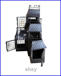 Yankee Candle Haunted House Tea Light Metal Mansion Manor Black Halloween 2007 Yankee Candle Haunted House Tea Light Metal Mansion Manor Black Halloween 2007