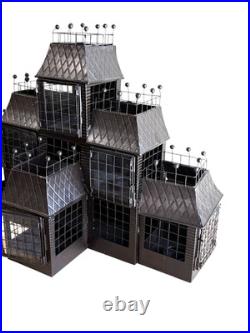 Yankee Candle Haunted House Tea Light Metal Mansion Manor Black Halloween 2007 Yankee Candle Haunted House Tea Light Metal Mansion Manor Black Halloween 2007
