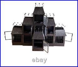 Yankee Candle Haunted House Tea Light Metal Mansion Manor Black Halloween 2007 Yankee Candle Haunted House Tea Light Metal Mansion Manor Black Halloween 2007