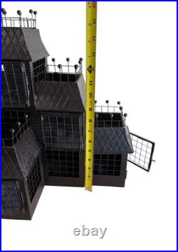 Yankee Candle Haunted House Tea Light Metal Mansion Manor Black Halloween 2007 Yankee Candle Haunted House Tea Light Metal Mansion Manor Black Halloween 2007