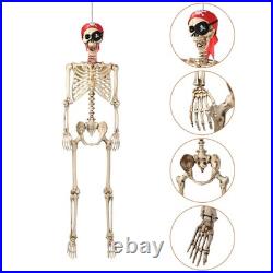 Yescom 2Pcs Life Size Skeleton & Fall Dog Bandana 5.6Ft for Halloween Decoration