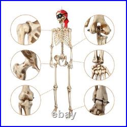 Yescom 2Pcs Life Size Skeleton & Fall Dog Bandana 5.6Ft for Halloween Decoration