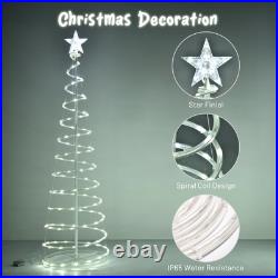 Yescom 3Pack LED Christmas Spiral Light 3/4/6FT Festival Decoration Yard White