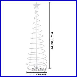 Yescom 5Ft LED Spiral Tree Light USB Powered YardChristmas Multi-color 2Pack