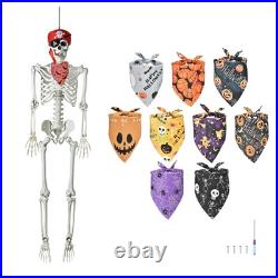 Yescom Life Size Skeleton & Fall Dog Bandana 5.4Ft for Halloween Decoration 2024 Yescom Life Size Skeleton & Fall Dog Bandana 5.4Ft for Halloween Decoration 2024