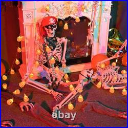 Yescom Life Size Skeleton & Fall Dog Bandana 5.4Ft for Halloween Decoration 2024 Yescom Life Size Skeleton & Fall Dog Bandana 5.4Ft for Halloween Decoration 2024