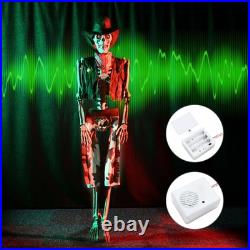 Yescom Life Size Skeleton Poseable 5.4Ft with Glowing Eyes & Halloween Lights Yescom Life Size Skeleton Poseable 5.4Ft with Glowing Eyes & Halloween Lights