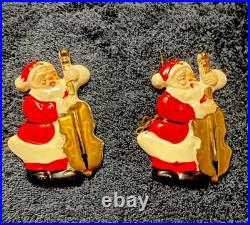 Yona Original B-714 Santa Musician Ceramic Hanging Christmas Ornaments