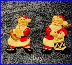 Yona Original B-714 Santa Musician Ceramic Hanging Christmas Ornaments