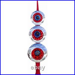 Zakopane Sleigh Ride Finial Polish Glass Christmas Tree Topper