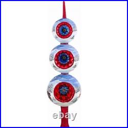 Zakopane Sleigh Ride Finial Polish Glass Christmas Tree Topper